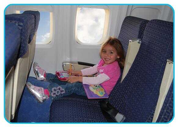 1st Class Kid Inflatable Footrest Travel Pillow